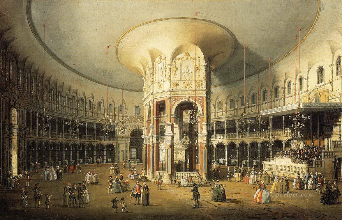 the interior of the rotunda ranelagh gardens Canaletto Oil Paintings